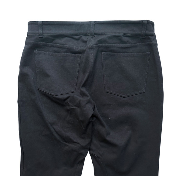 Eileen Fisher Black Pants Small Equestrian Breeches Stretch Knit Ankle Zip (15) - Picture 11 of 12